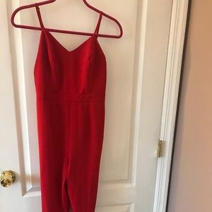 Red jumpsuit from forever 21